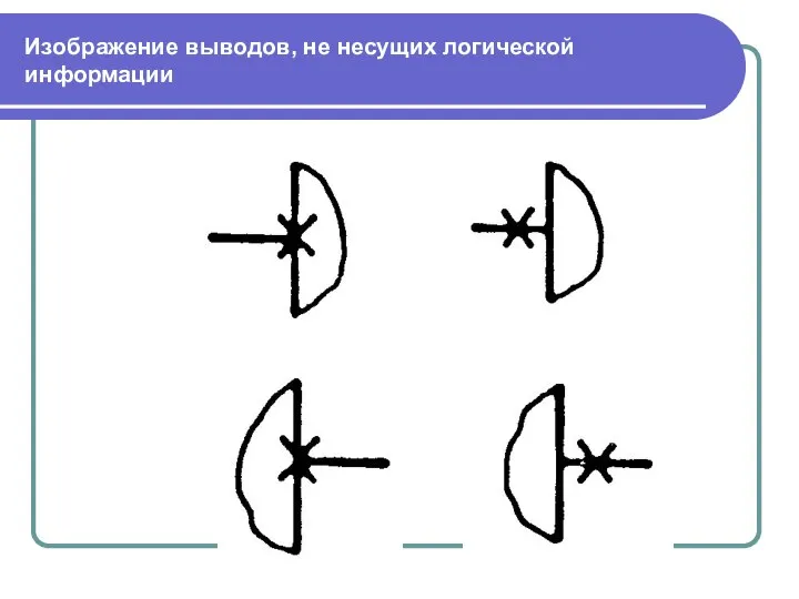 Изображение выводов, не несущих логической информации