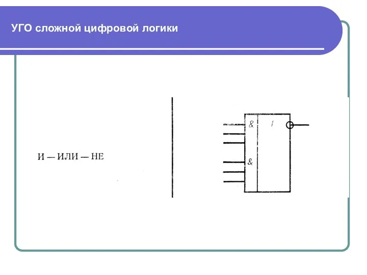 УГО сложной цифровой логики