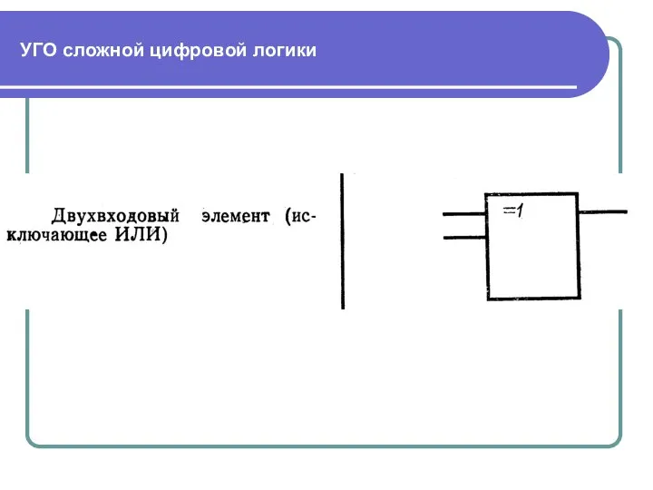 УГО сложной цифровой логики