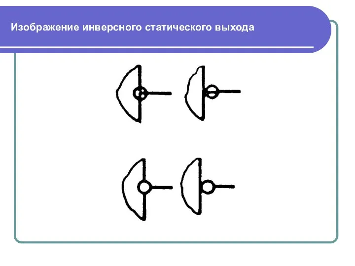 Изображение инверсного статического выхода