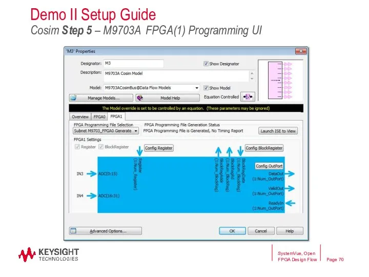 SystemVue, Open FPGA Design Flow Demo II Setup Guide Cosim Step