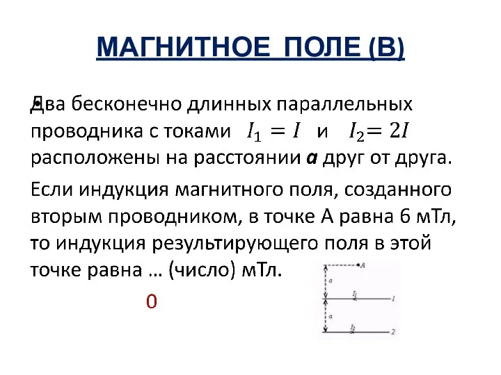 МАГНИТНОЕ ПОЛЕ (В)