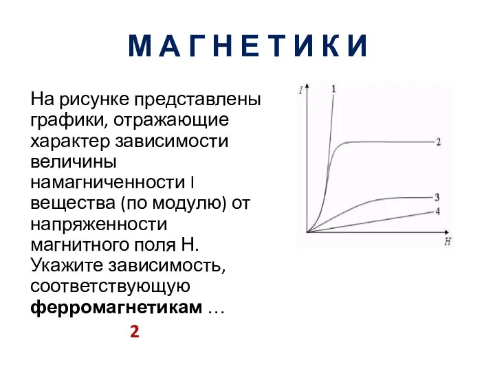 М А Г Н Е Т И К И На рисунке