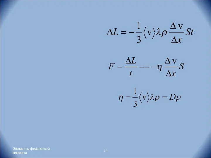 Элементы физической кинетики