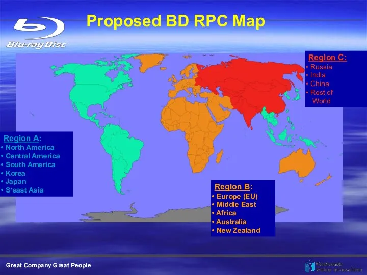 Proposed BD RPC Map Region A: North America Central America South