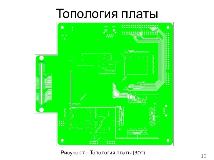 Топология платы Рисунок 7 – Топология платы (BOT)