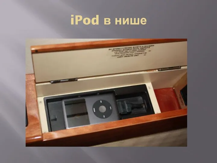 iPod в нише