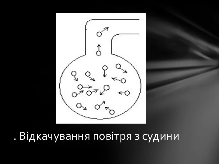 . Відкачування повітря з судини