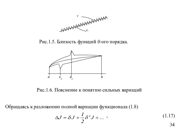 Обращаясь к разложению полной вариации функционала (1.8) , (1.17) 34