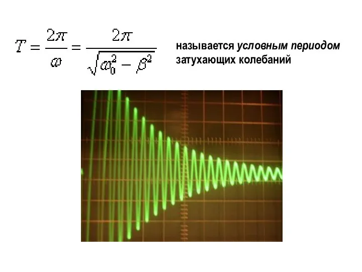 называется условным периодом затухающих колебаний