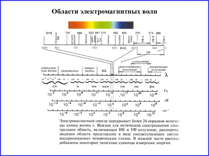 Области электромагнитных волн