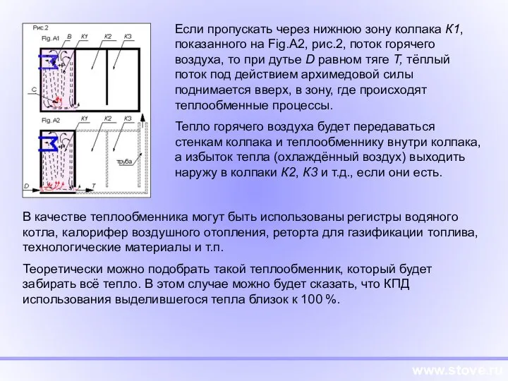 В качестве теплообменника могут быть использованы регистры водяного котла, калорифер воздушного