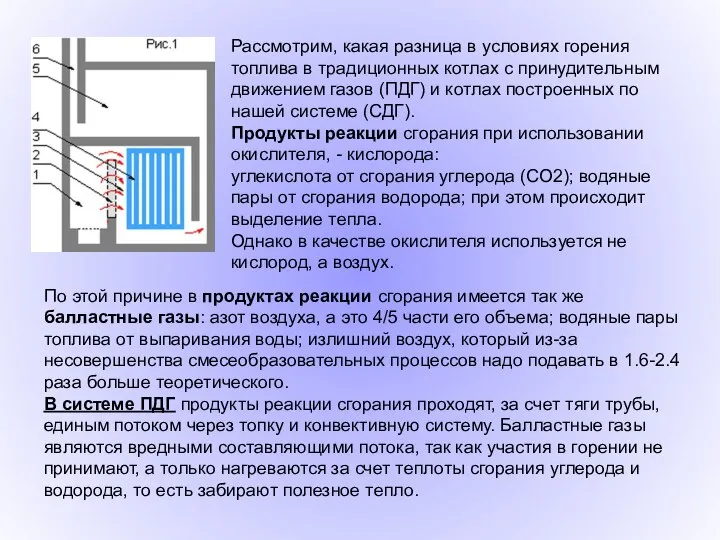 По этой причине в продуктах реакции сгорания имеется так же балластные