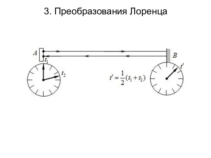 3. Преобразования Лоренца