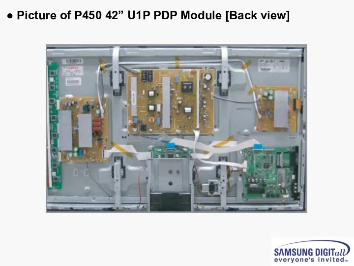 ● Picture of P450 42” U1P PDP Module [Back view]