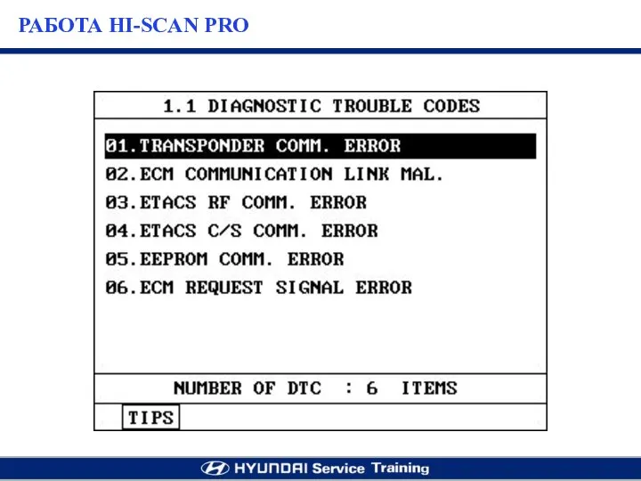 РАБОТА HI-SCAN PRO