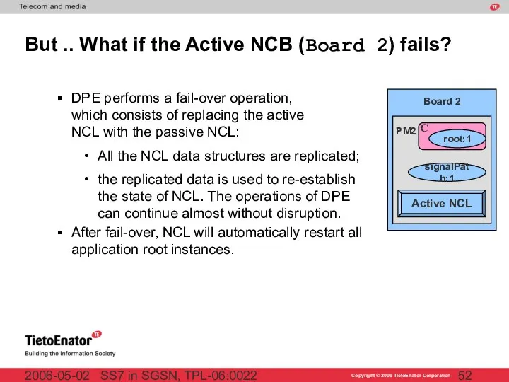 SS7 in SGSN, TPL-06:0022 2006-05-02 But .. What if the Active