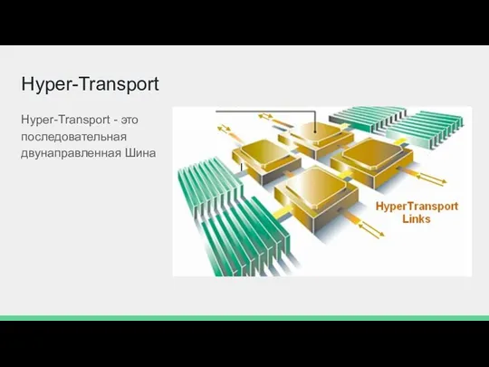 Hyper-Transport Hyper-Transport - это последовательная двунаправленная Шина