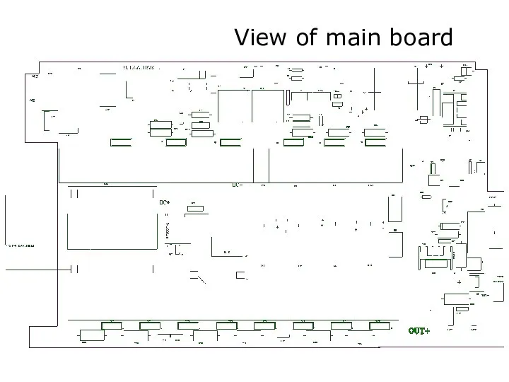 View of main board