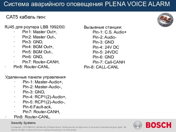 Confidential | ST/PRM3-EU | 08-Mar-06 | © Robert Bosch GmbH reserves