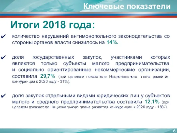 количество нарушений антимонопольного законодательства со стороны органов власти снизилось на 14%.