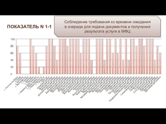 ПОКАЗАТЕЛЬ N 1-1 Соблюдение требования ко времени ожидания в очереди для