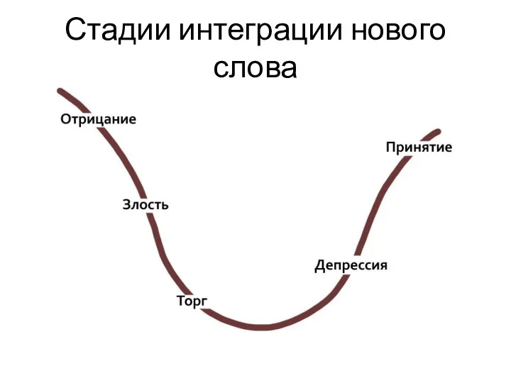 Стадии интеграции нового слова