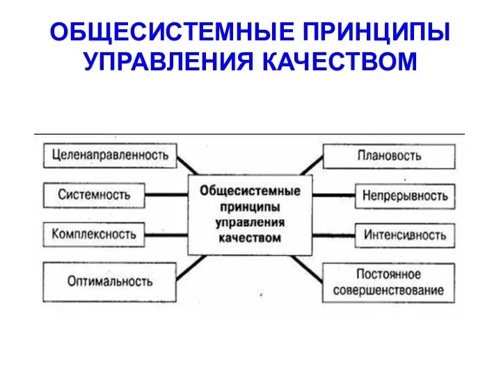 ОБЩЕСИСТЕМНЫЕ ПРИНЦИПЫ УПРАВЛЕНИЯ КАЧЕСТВОМ