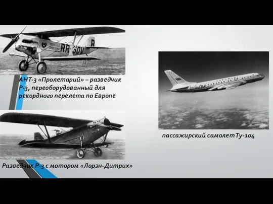 АНТ-3 «Пролетарий» – разведчик Р-3, переоборудованный для рекордного перелета по Европе