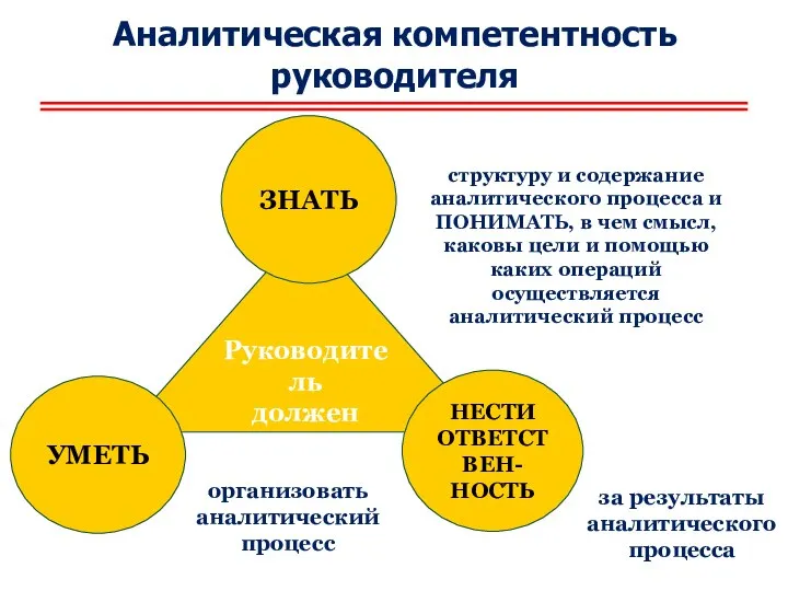 Аналитическая компетентность руководителя