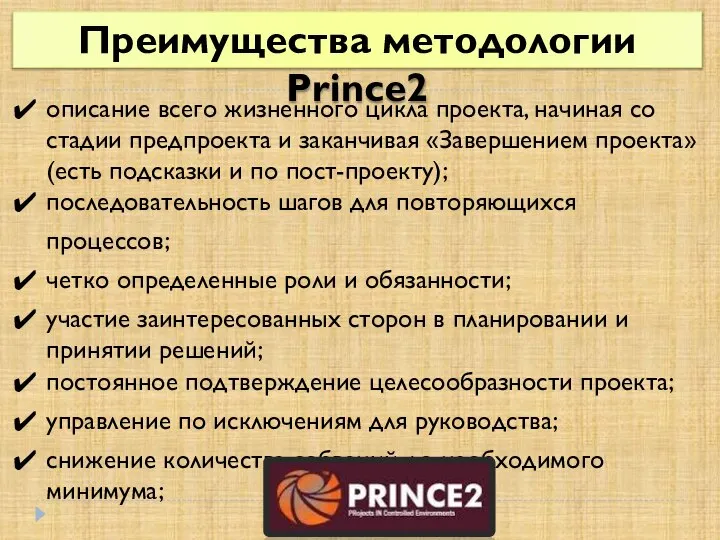 описание всего жизненного цикла проекта, начиная со стадии предпроекта и заканчивая