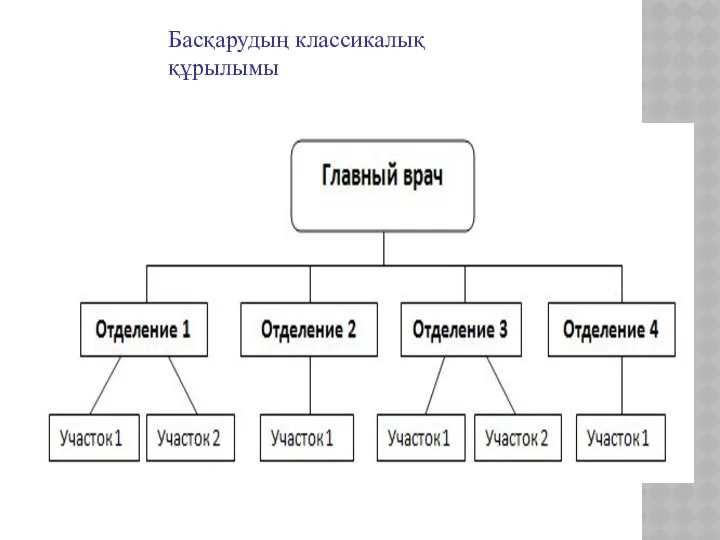 Басқарудың классикалық құрылымы