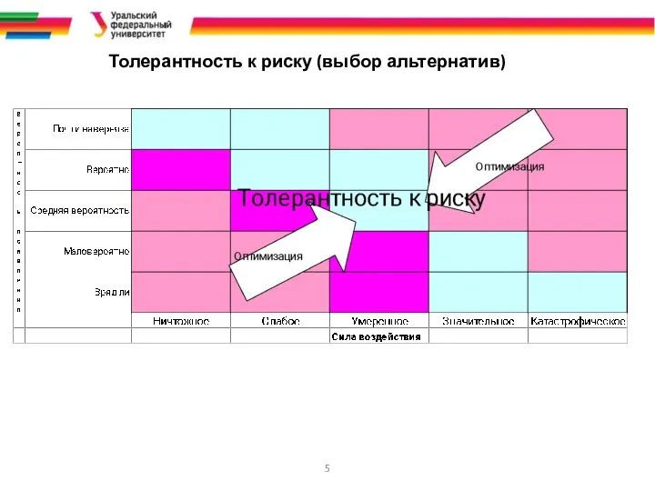 Толерантность к риску (выбор альтернатив)