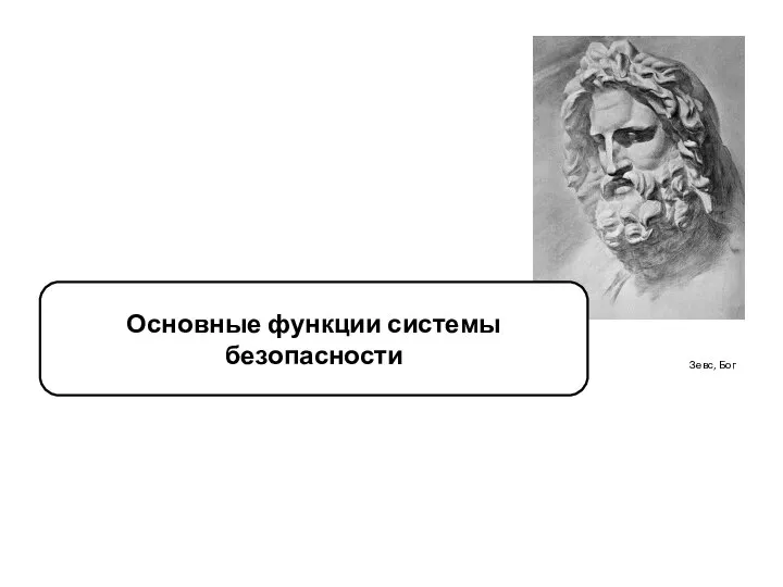 Зевс, Бог Основные функции системы безопасности