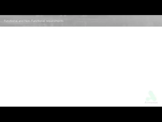 Functional and Non-Functional requirements