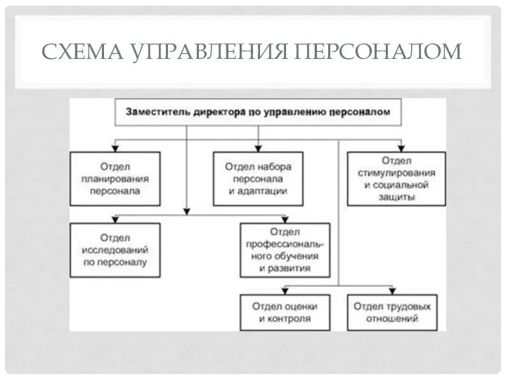 СХЕМА УПРАВЛЕНИЯ ПЕРСОНАЛОМ