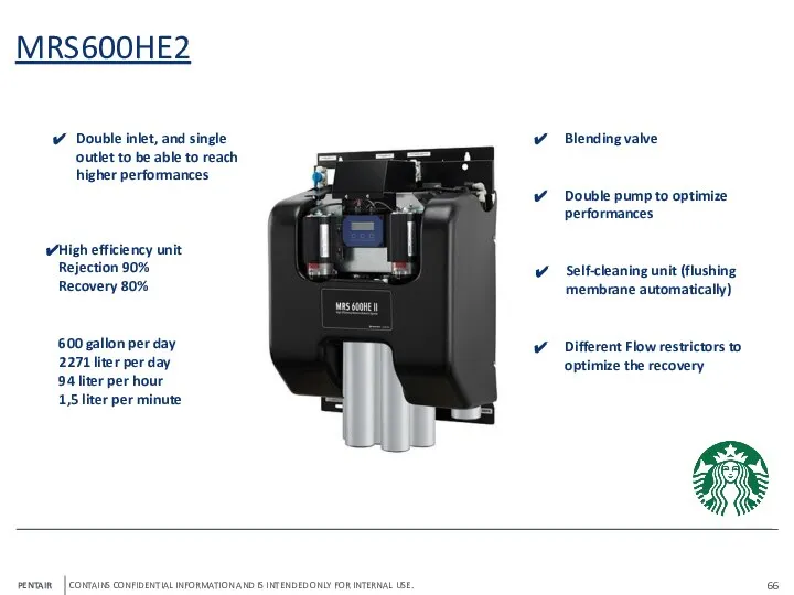 MRS600HE2 Double inlet, and single outlet to be able to reach