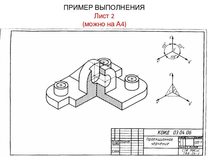 ПРИМЕР ВЫПОЛНЕНИЯ Лист 2 (можно на А4)