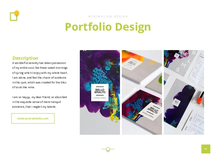 Portfolio Design M I N I M A L I S