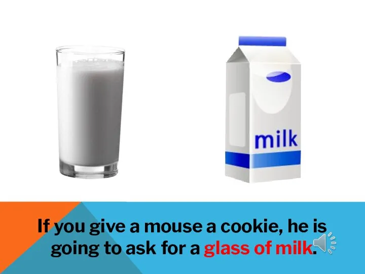 If you give a mouse a cookie, he is going to