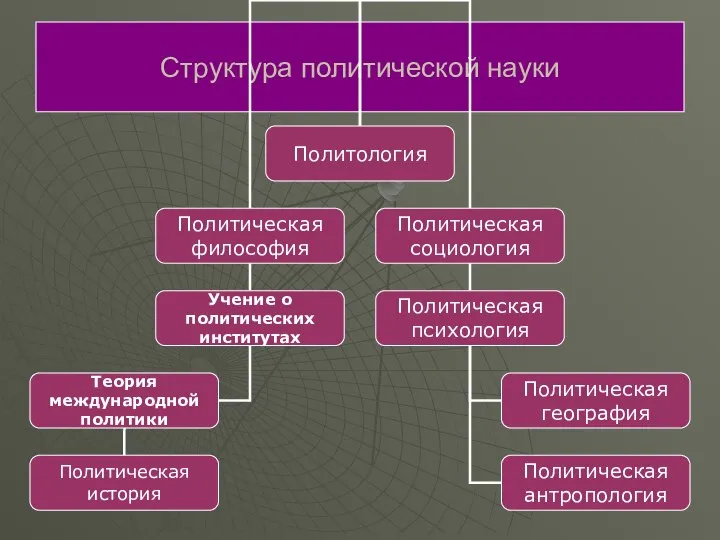 Структура политической науки