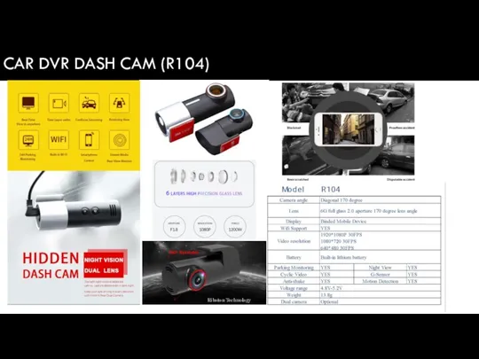 CAR DVR DASH CAM (R104) Riboton Technology