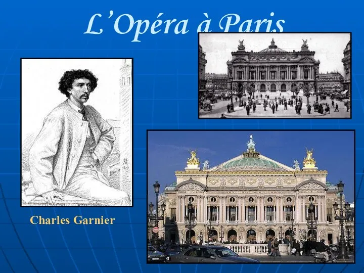 L’Opéra à Paris Charles Garnier