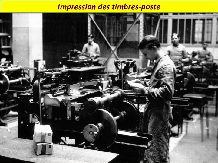 Impression des timbres-poste