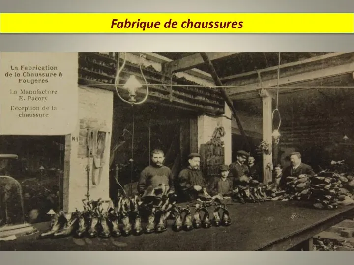 Fabrique de chaussures