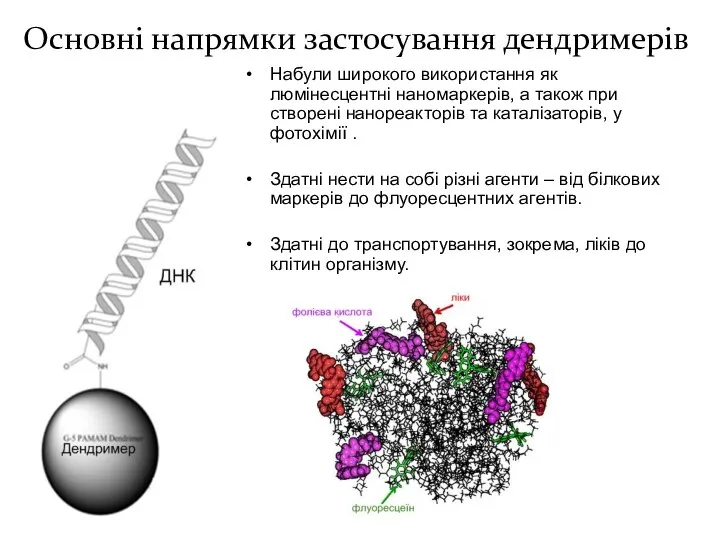 Набули широкого використання як люмінесцентні наномаркерів, а також при створені нанореакторів