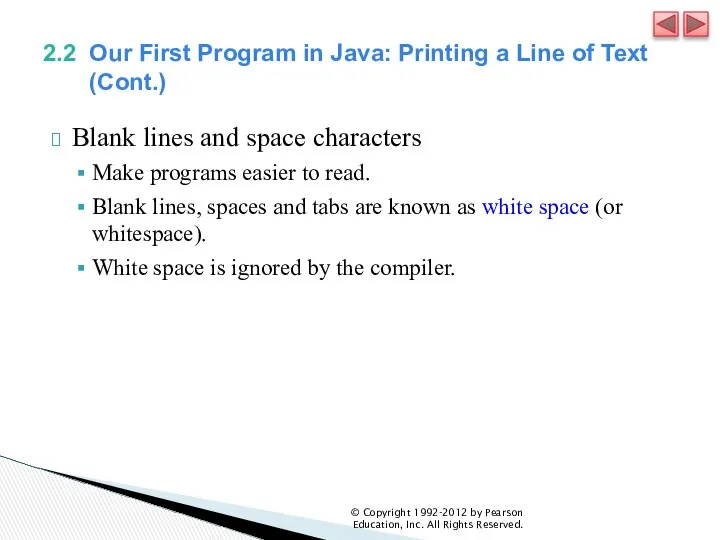 2.2 Our First Program in Java: Printing a Line of Text