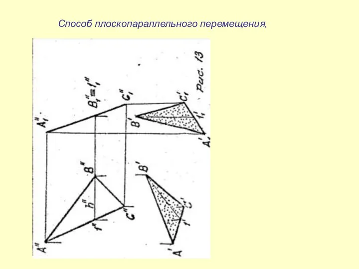 Способ плоскопараллельного перемещения,