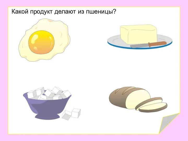 Какой продукт делают из пшеницы?