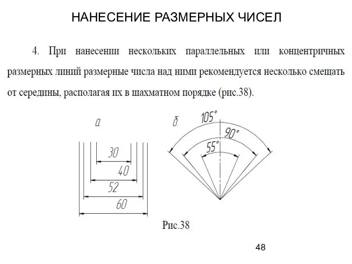 НАНЕСЕНИЕ РАЗМЕРНЫХ ЧИСЕЛ